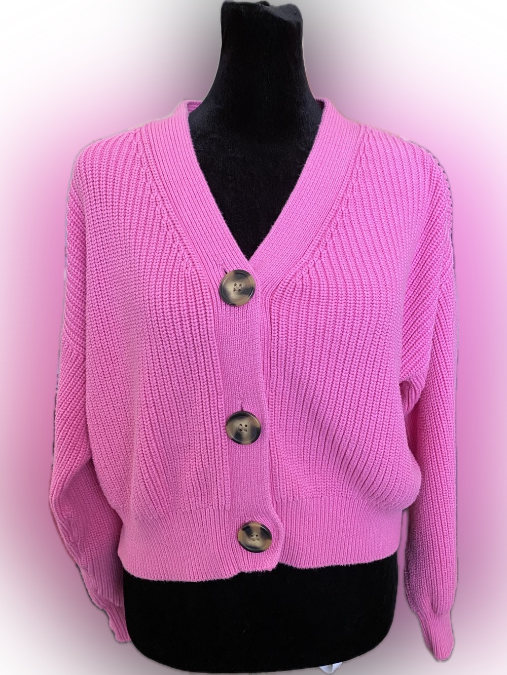 LOFT Cropped Cardigan Sweater - Size Medium